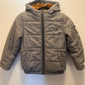 Timberland Kids Gray Puffer Jacket